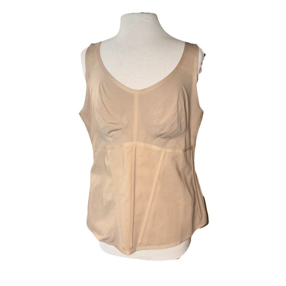Honeylove Womens 3X Boldness Tank Top Body Contouring Shapewear Corset With Cups